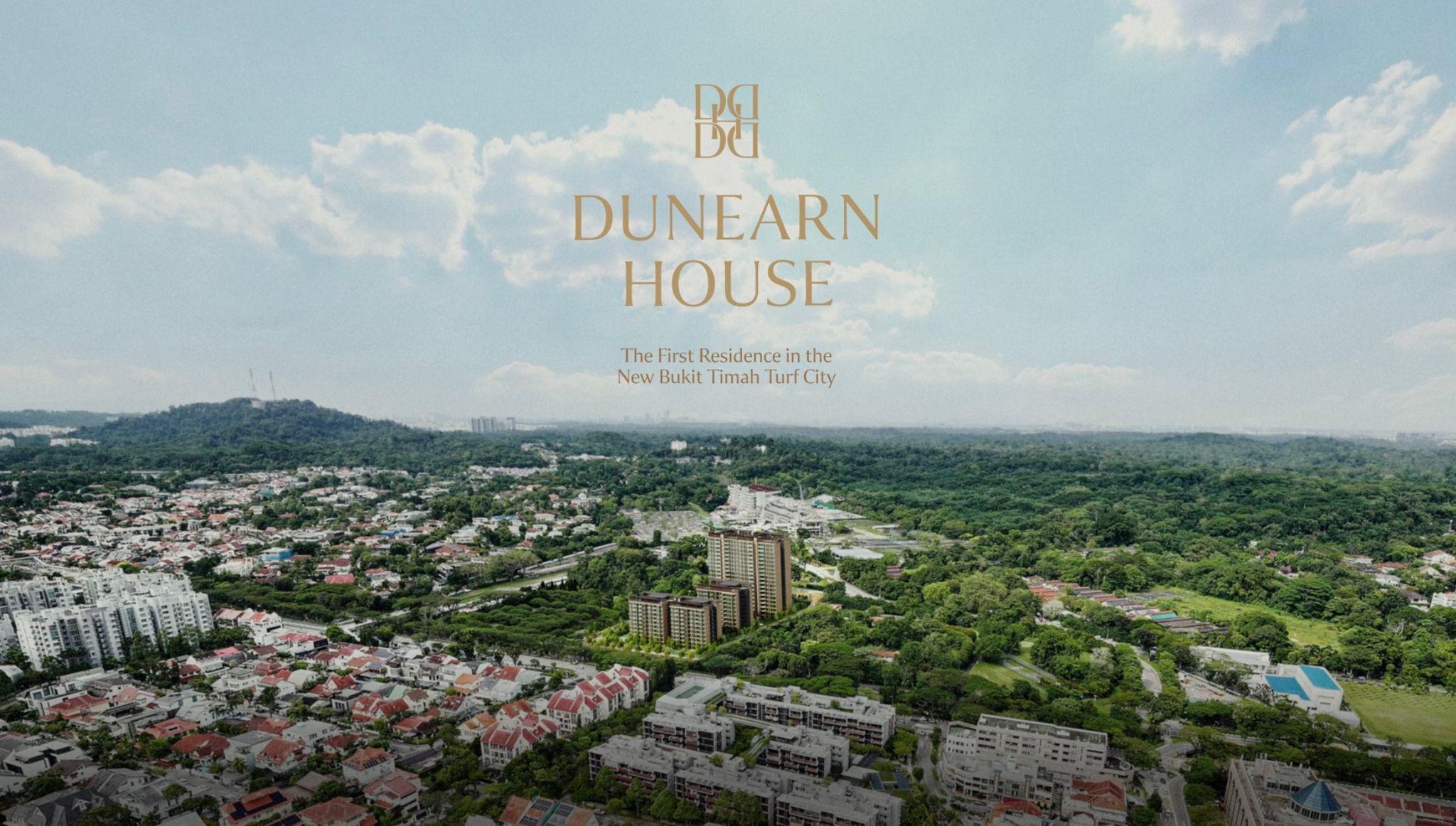 Dunearn House Singapore condo site within the future Bukit Timah Turf City estate, aerial view